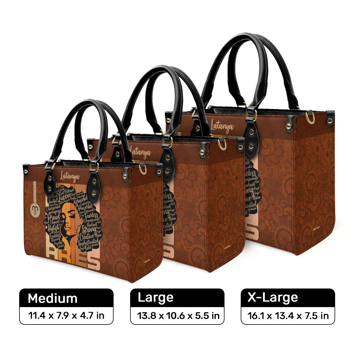 Horoscope - Personalized Leather Handbag STB156