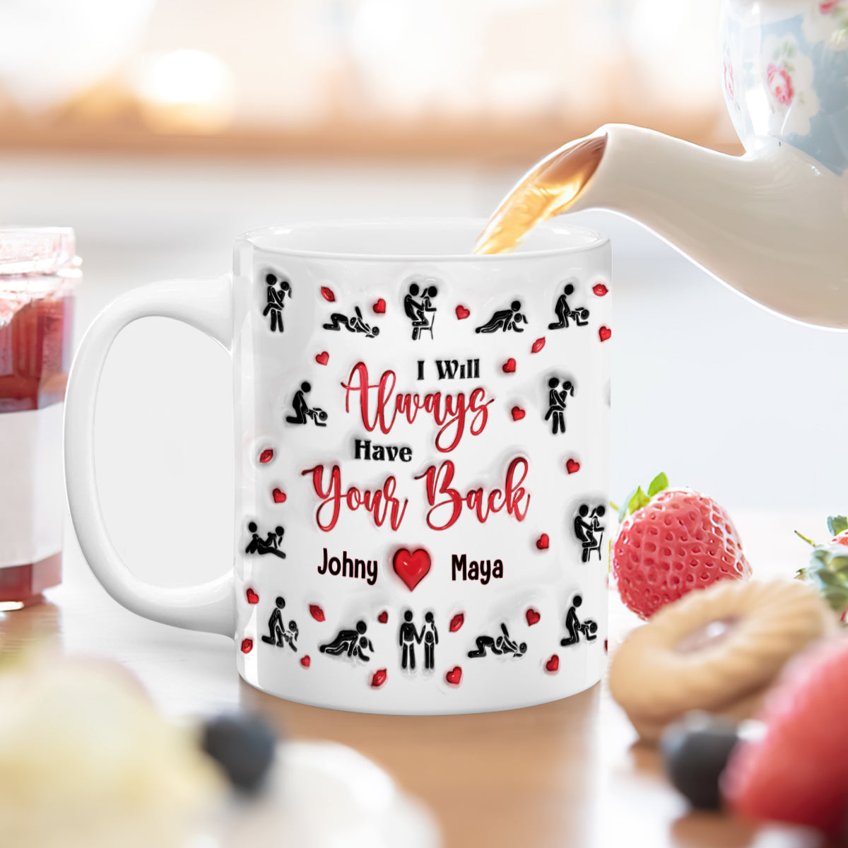 I Will Always Have Your Back - Personalized White Ceramic Mug