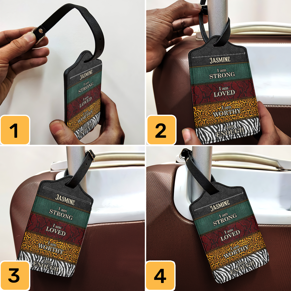 I Am - Personalized Luggage Tag