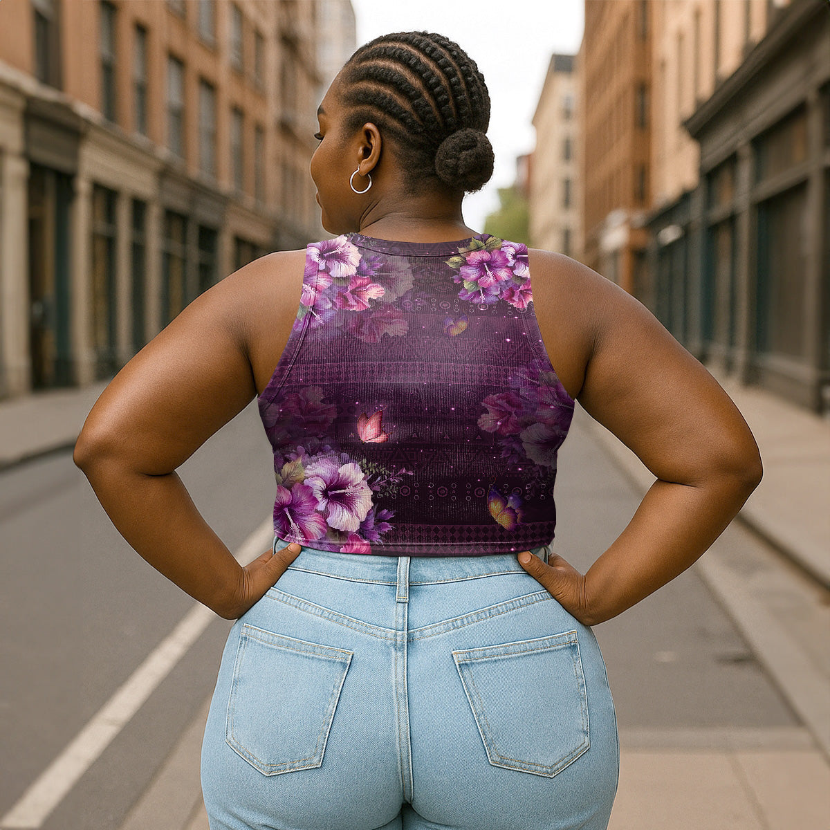 Black Queen - Personalized Crop Tank Top