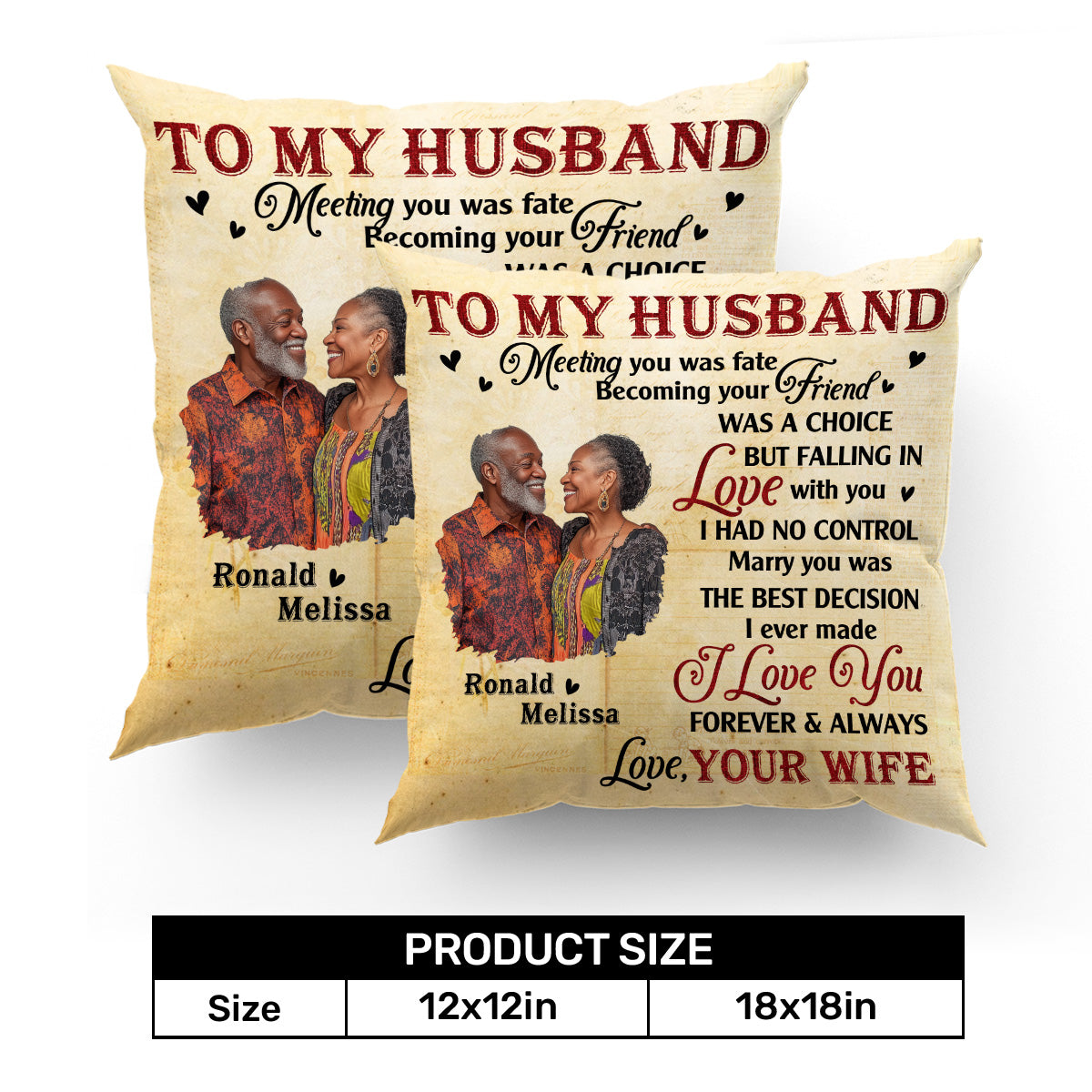I Love You Forever And Always - Personalized Pillow