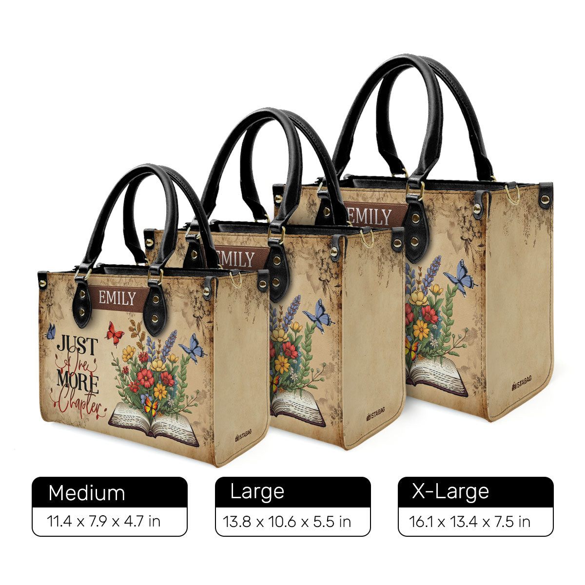 Just One More Chapter - Personalized Leather Handbag SBLHBLM931L