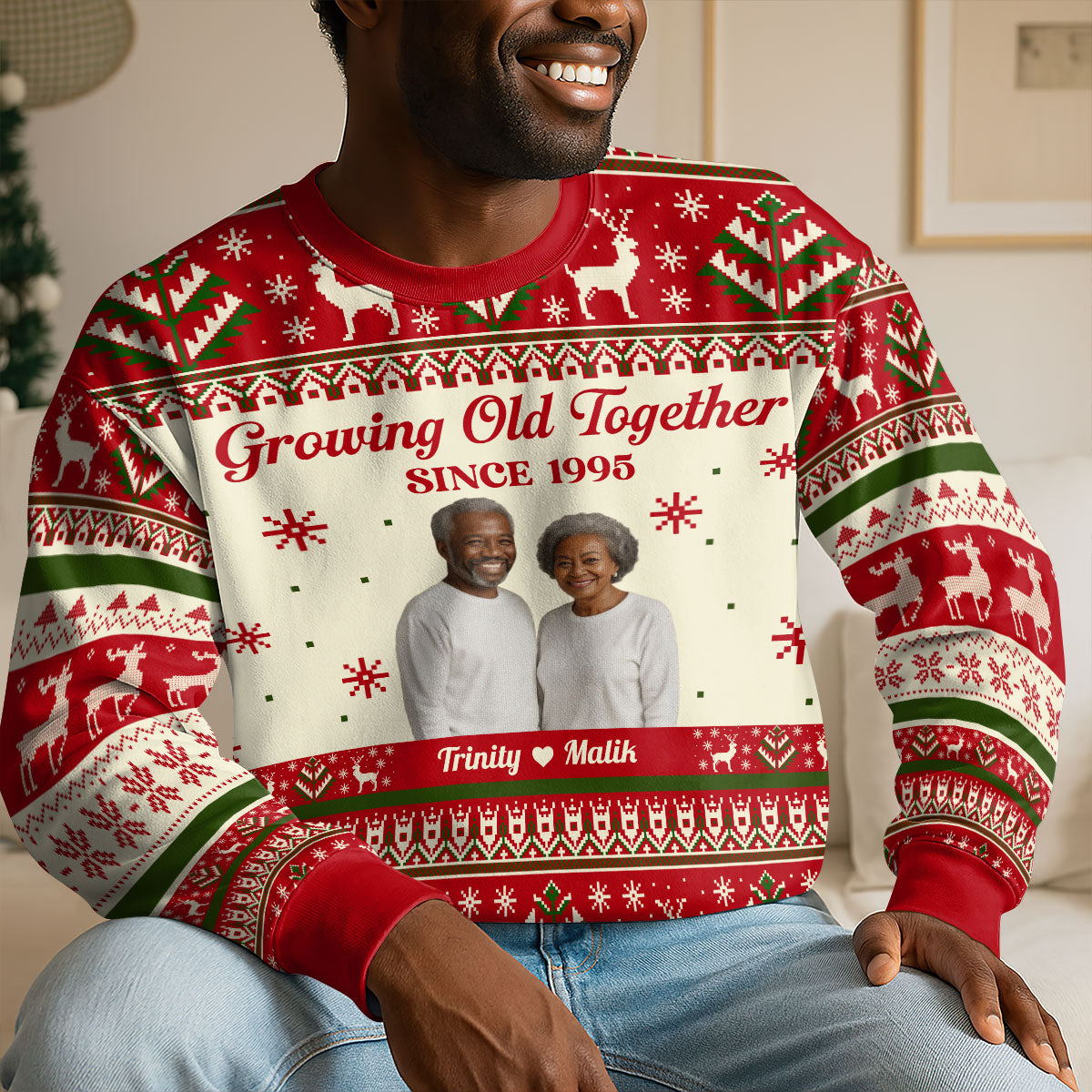 Growing Old Together - Personalized 3D Sweatshirt