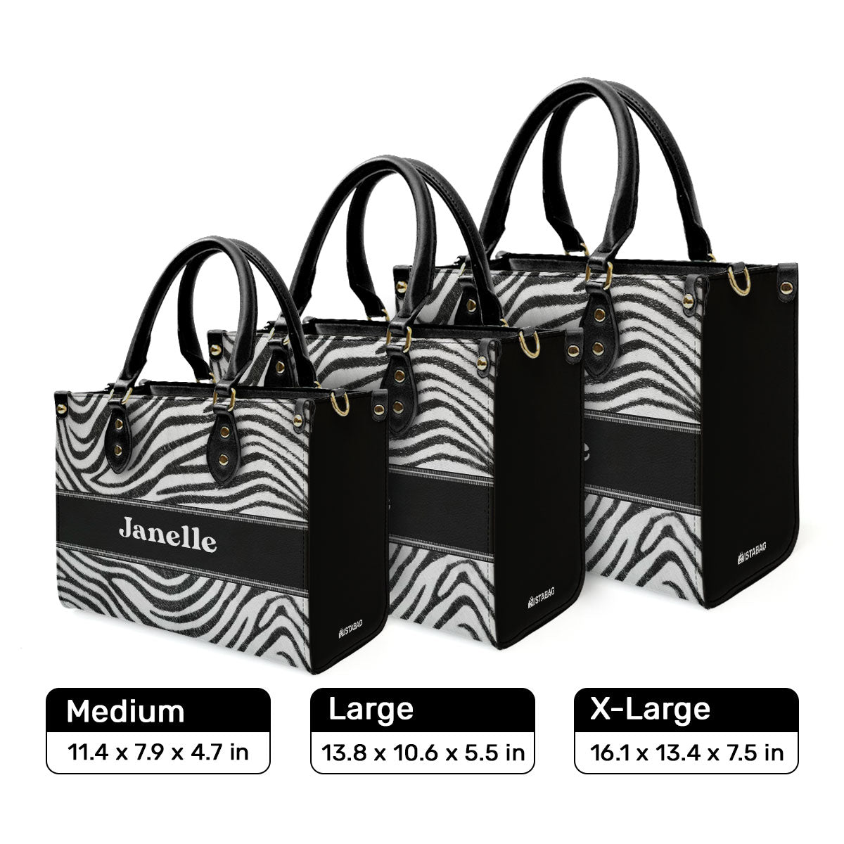 African Animal - Personalized Leather Handbag MB86