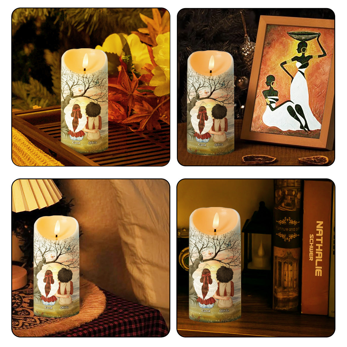 After They Have Gone The Light Remains - Personalized Flameless LED Candle