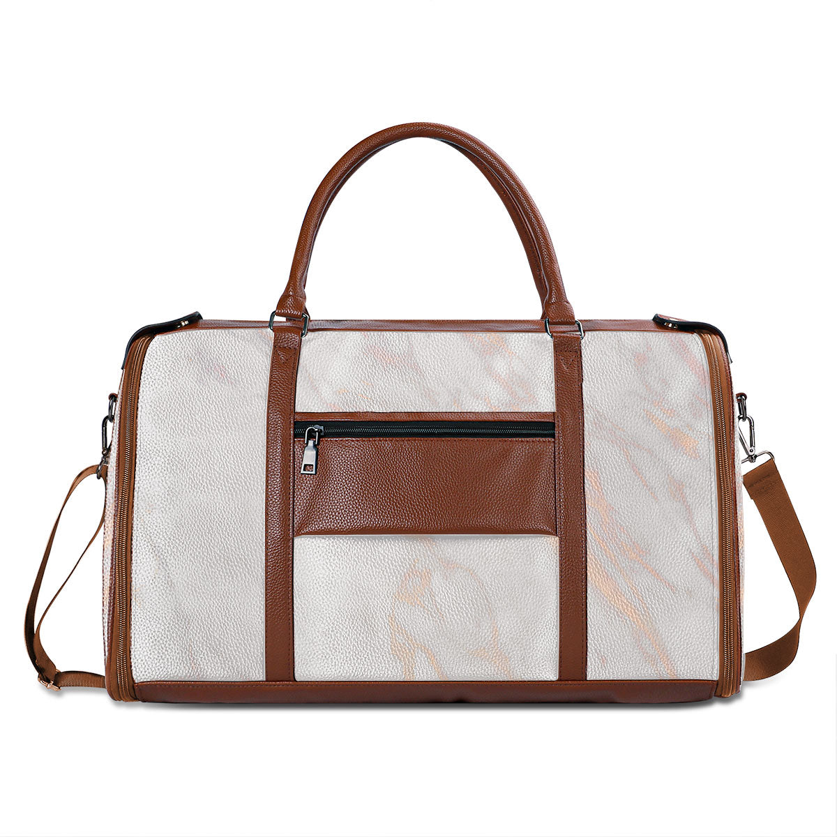 Travel More Worry Less - Personalized Leather Duffle Bag SBDFLN1211D