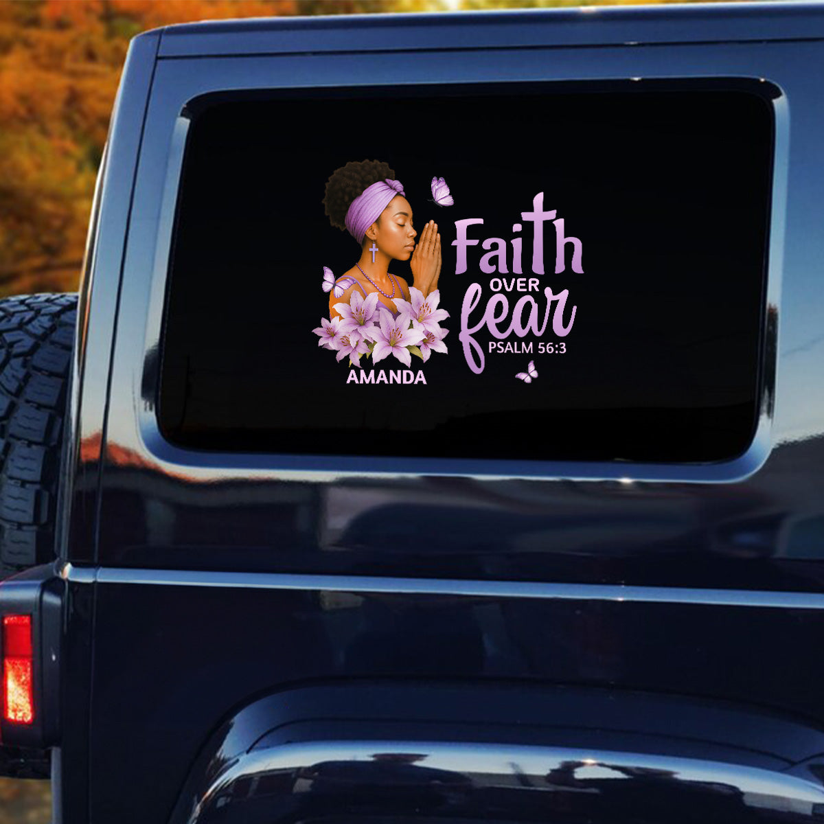 Faith Over Fear - Personalized Sticker
