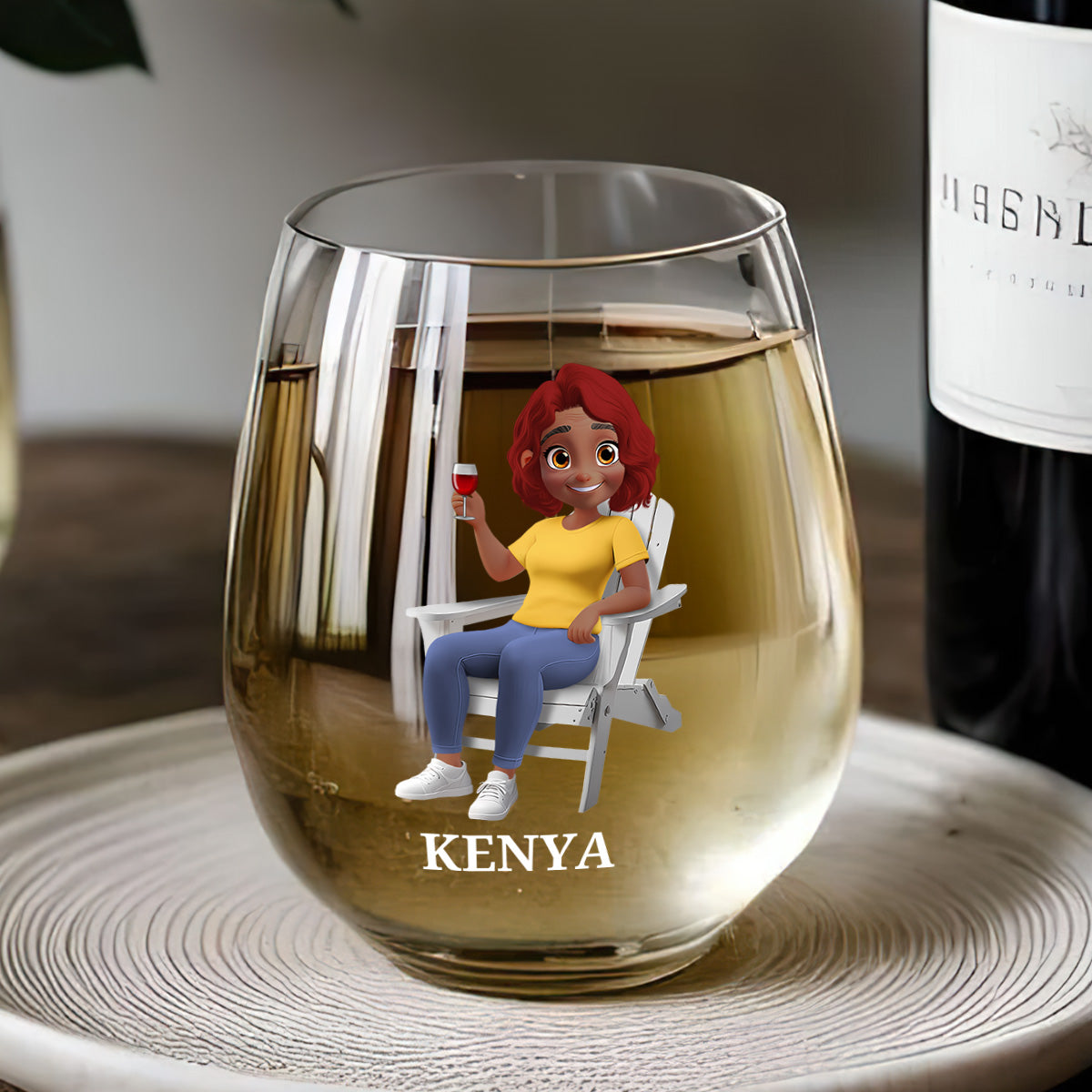 I Can Wine All I Want - Personalized Stemless Wine Glass