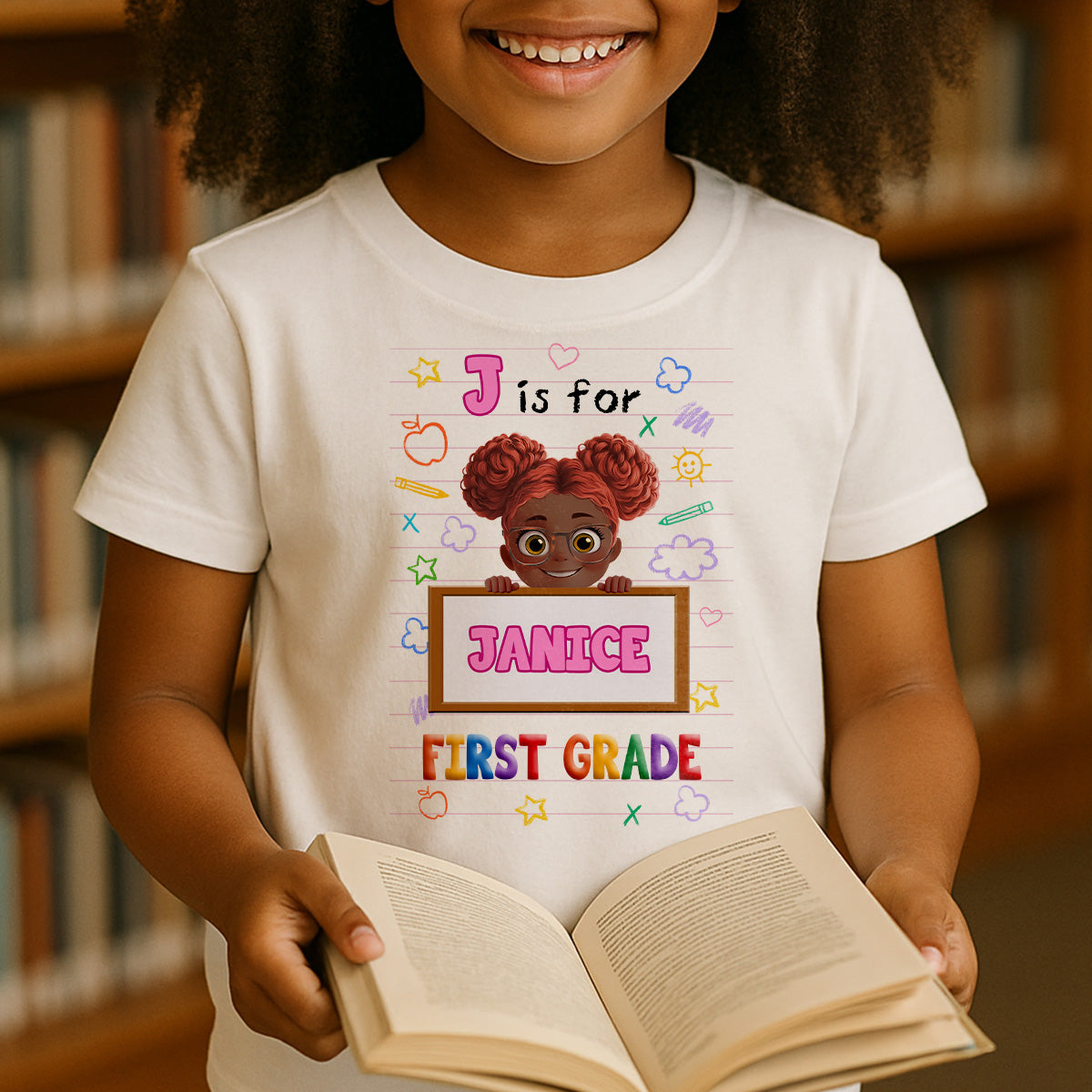 J Is For Janice - Personalized Kid T-Shirt