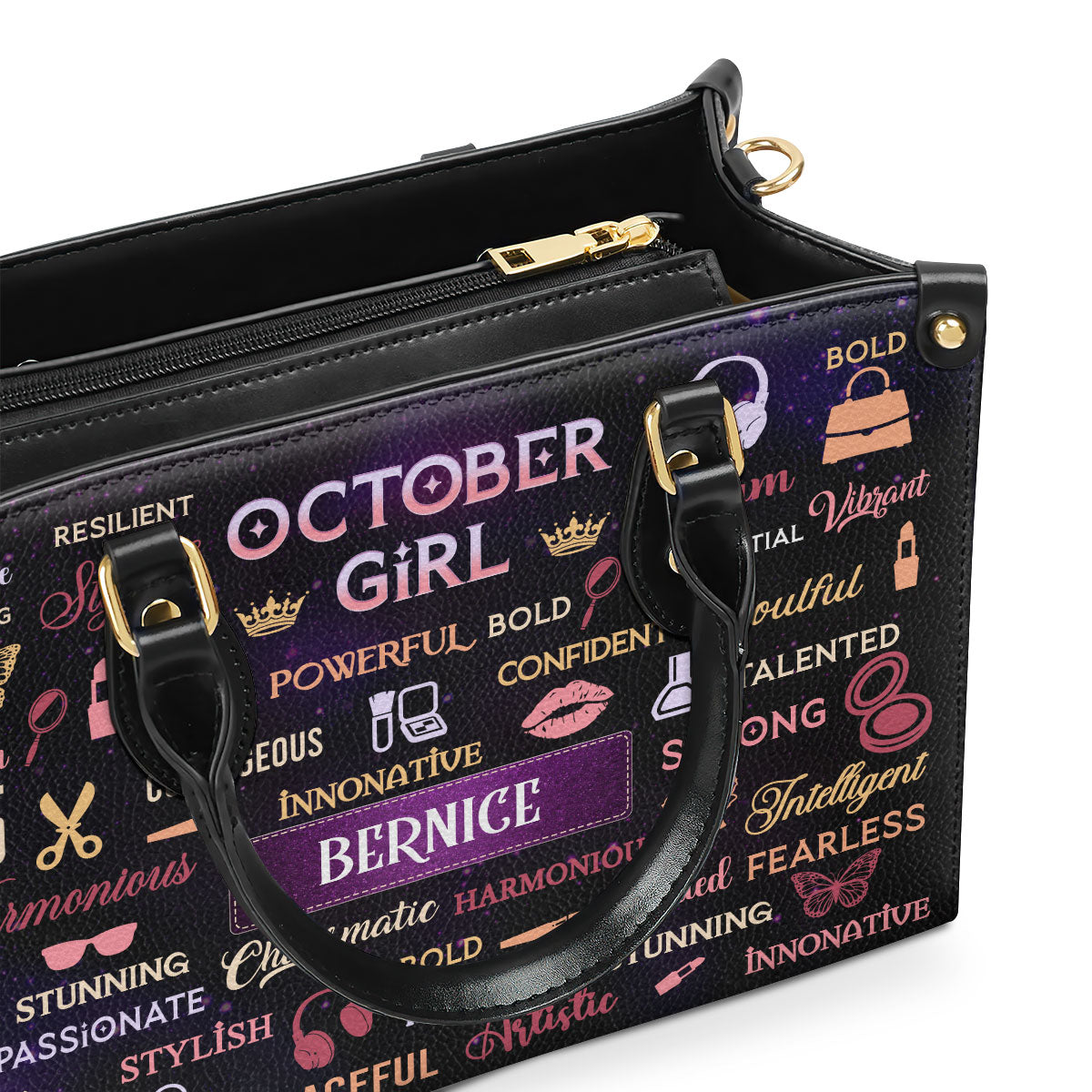 Month - Personalized Leather Handbag MB90