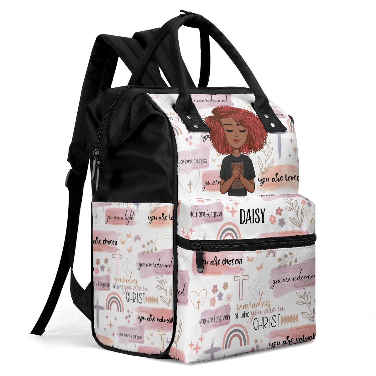 Reminders Of Who You Are In Christ - Personalized Duckbilled Backpack SBDBPLL2309L