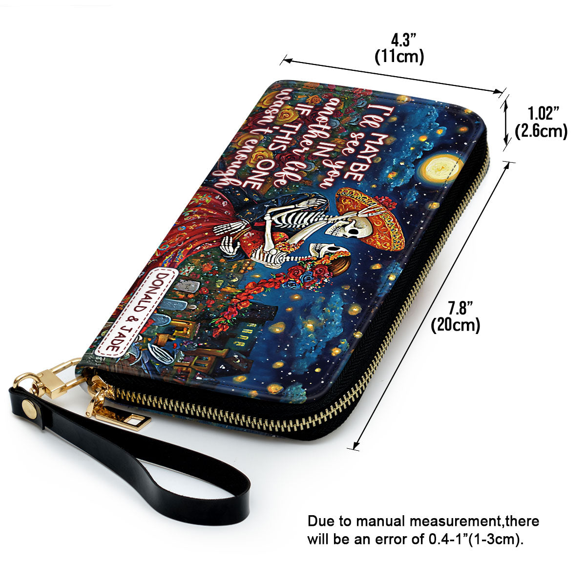 Maybe I Will See You In Another Life If This One Was Not Enough - Personalized Leather Clutch Purse SBCPLN2635M