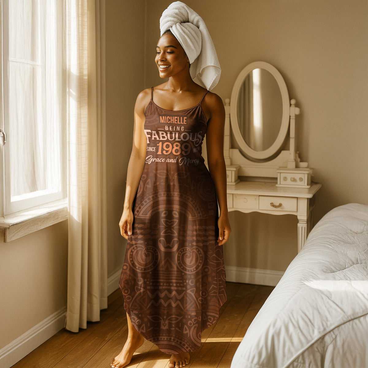 Being Fabulous With Grace And Mercy - Personalized Maxi Dress