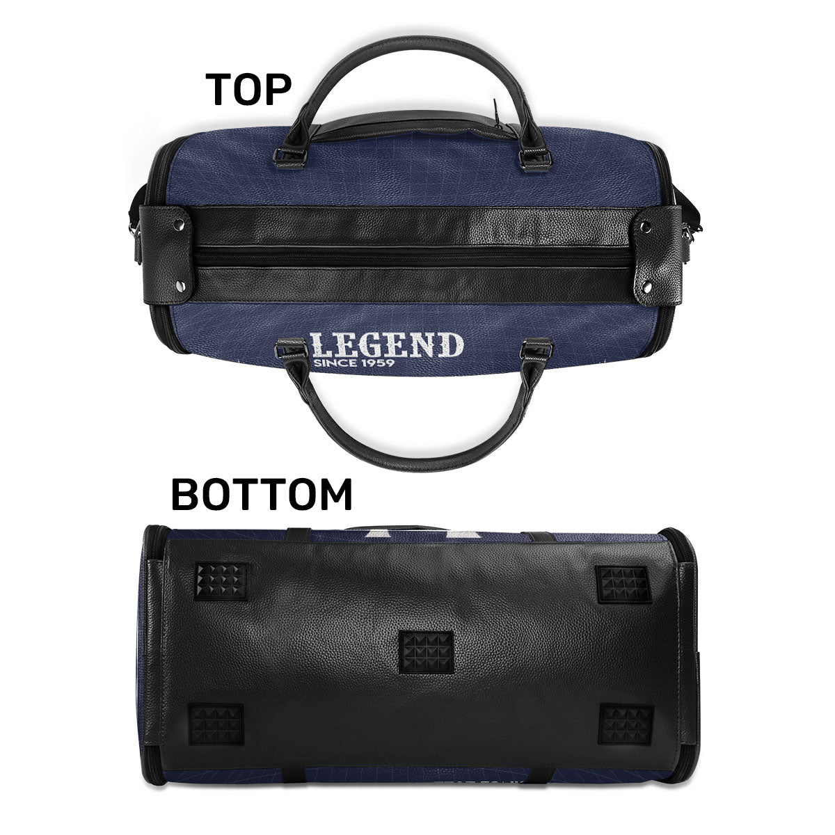 Legend Husband Dad Grandpa - Personalized Leather Duffle Bag SBTBN52