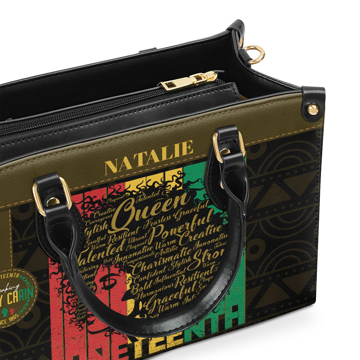 Juneteenth - Personalized Leather Handbag SBN25