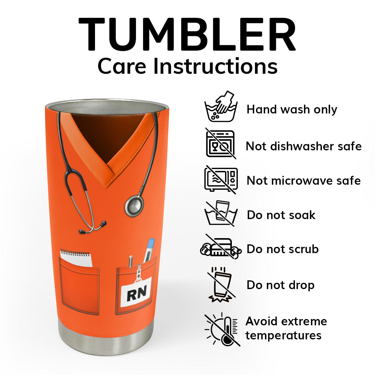 I'm A Nurse - Personalized Stainless Steel Tumbler