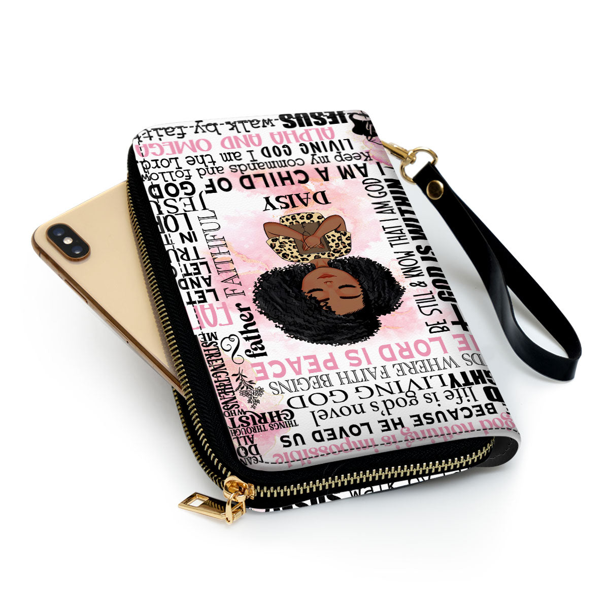 I Am A Child Of God - Personalized Leather Clutch Purse SBCPLL2303T