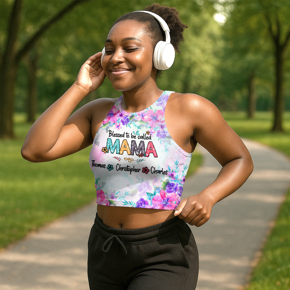 Blessed To Be Called - Personalized Crop Tank Top