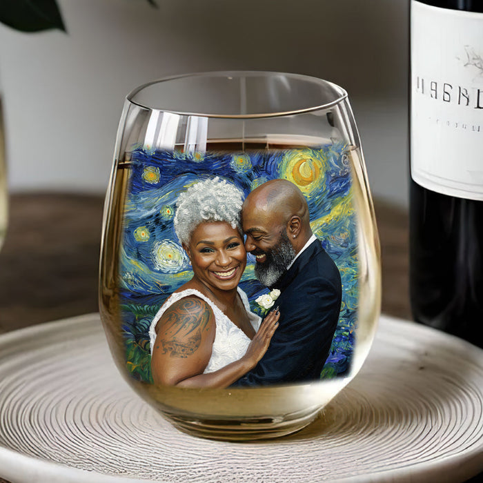 Birthday gift glass