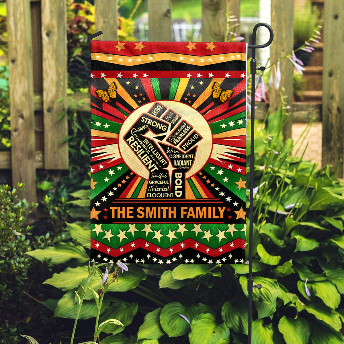 Juneteenth Spirit - Personalized Garden Flag