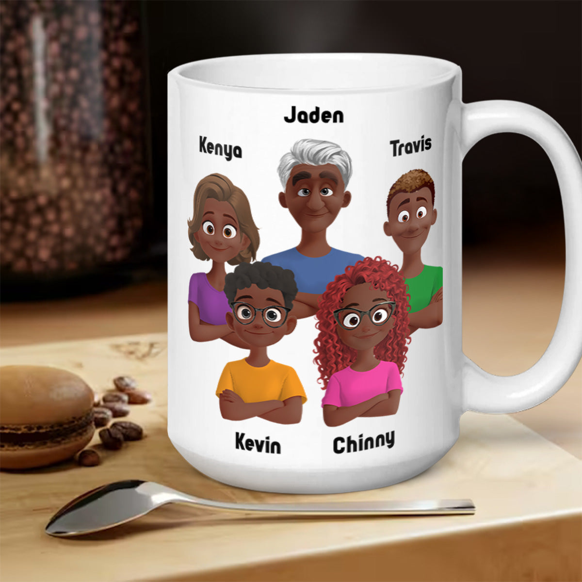 His Children Are Blessed After Him - Personalized Ceramic Coffee Mug