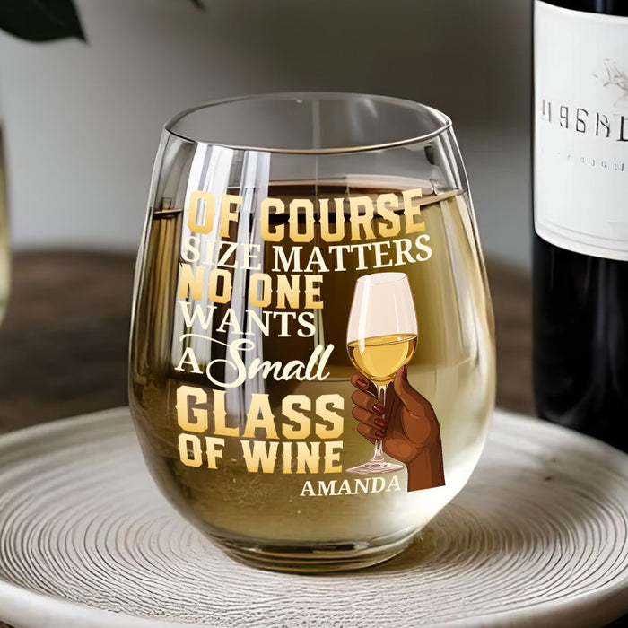 Birthday gift glass