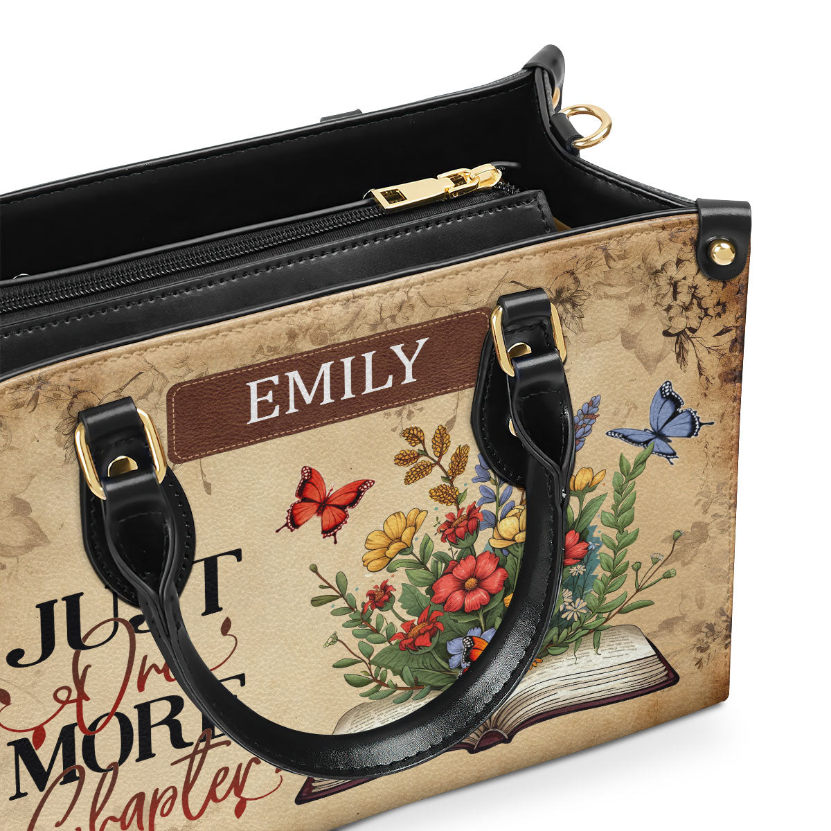 Just One More Chapter - Personalized Leather Handbag SBLHBLM931L