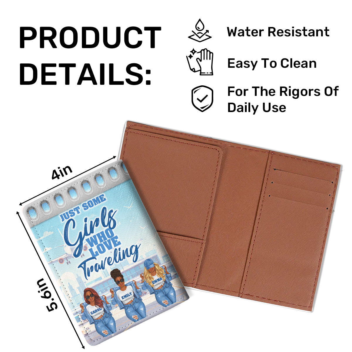 Just Some Girls Who Love Traveling - Personalized Passport Cover