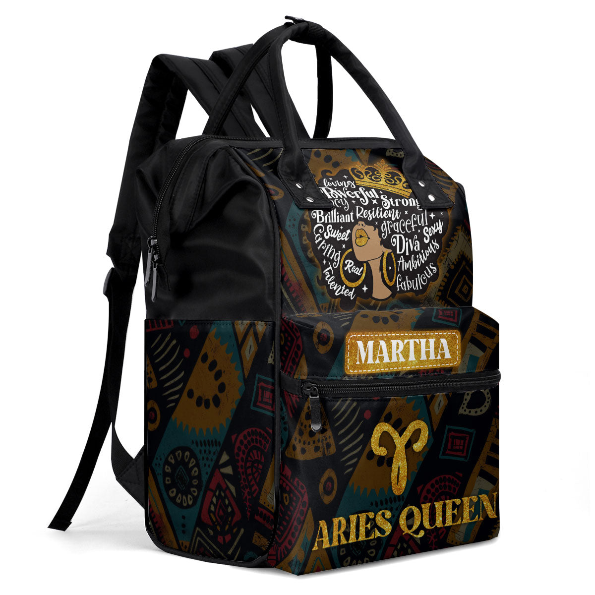 Zodiac Queen - Personalized Duckbilled Backpack SBDBPLN1448TA