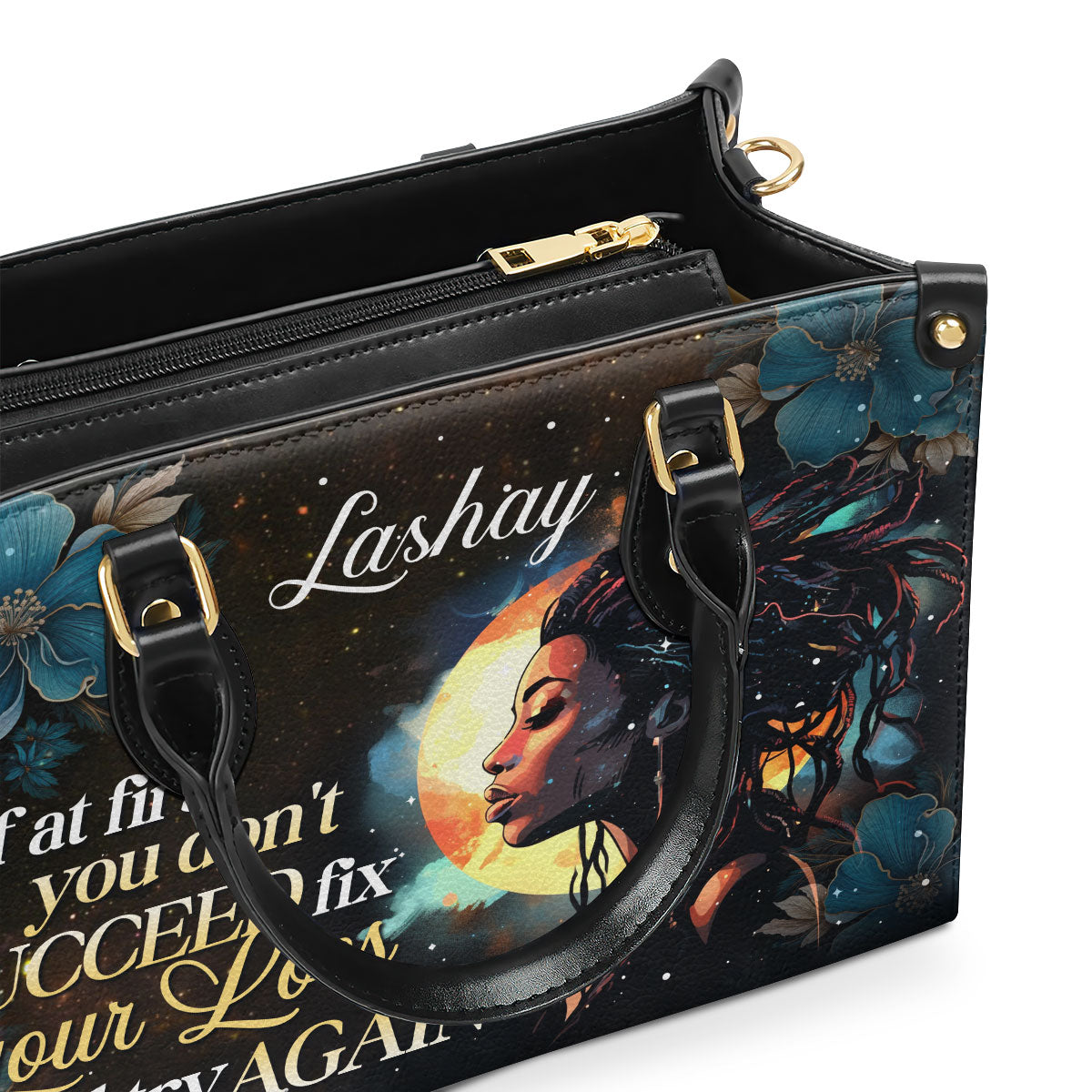 Fix Your Locs - Personalized Leather Hand Bag STB92