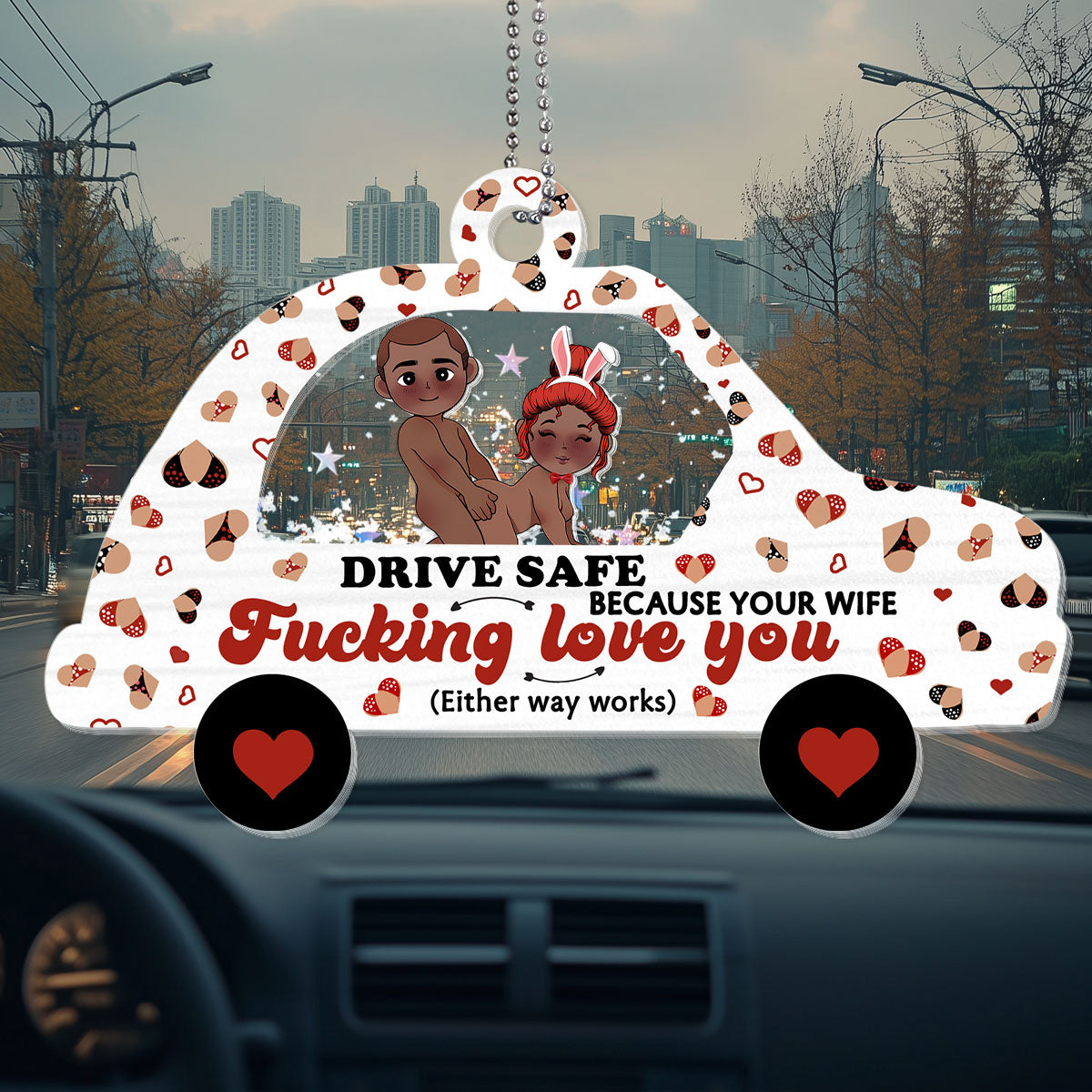 Drive Safe - Personalized Car Shaker Ornament