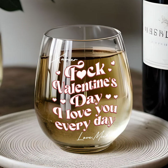 Birthday gift glass