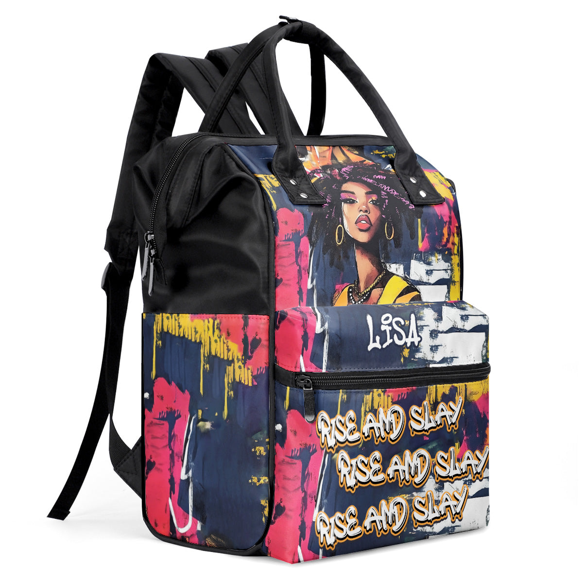 Rise And Slay - Personalized Duckbilled Backpack SBDBPLTN2401M