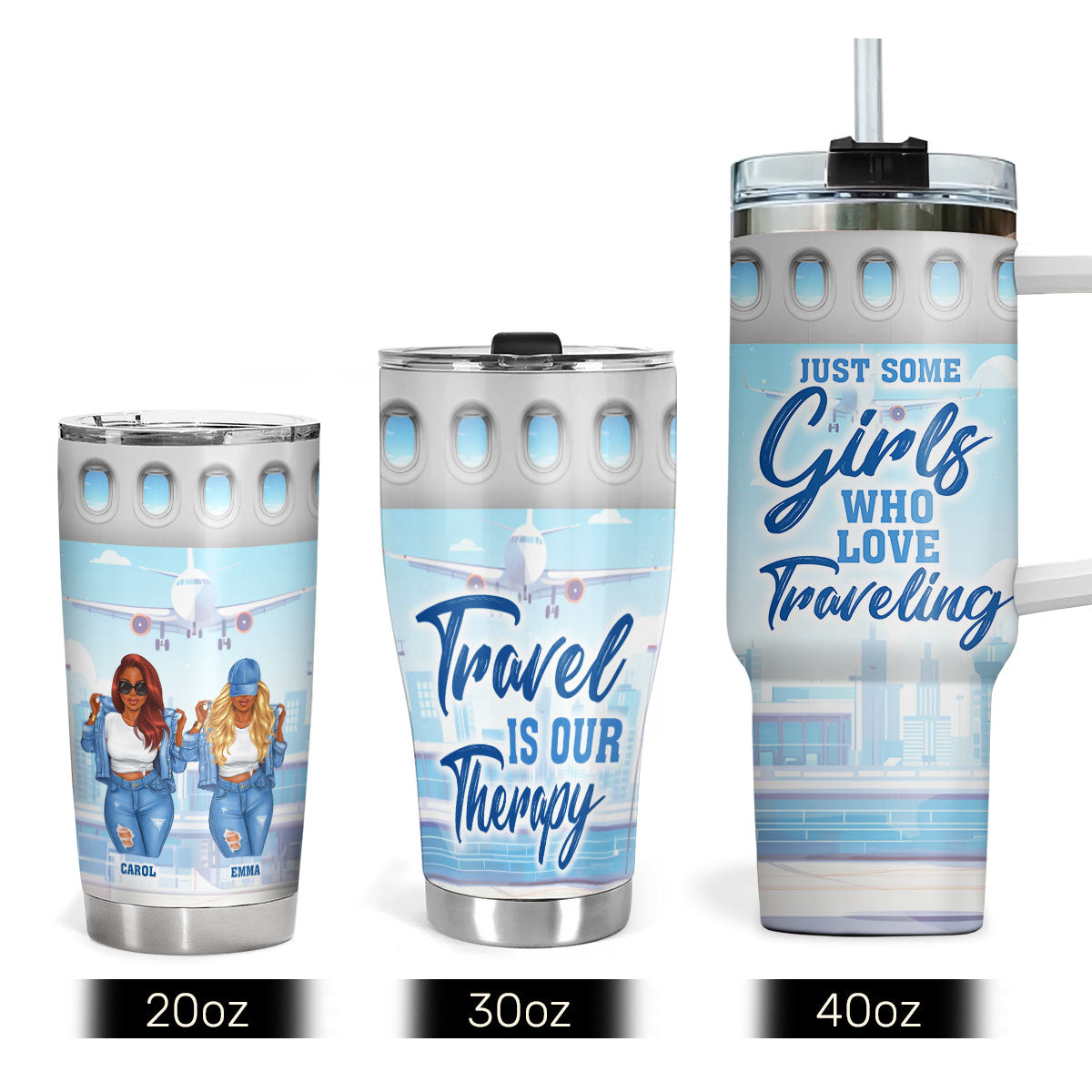 Just A Girl Who Loves Traveling - Personalized Stainless Steel Tumbler