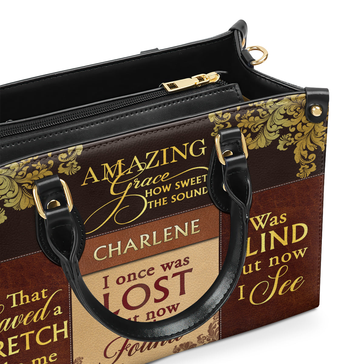 Amazing Grace - Personalized Leather Handbag