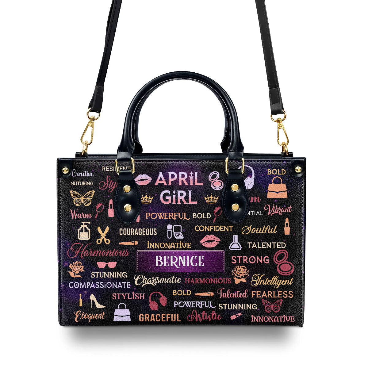 Month - Personalized Leather Handbag MB90