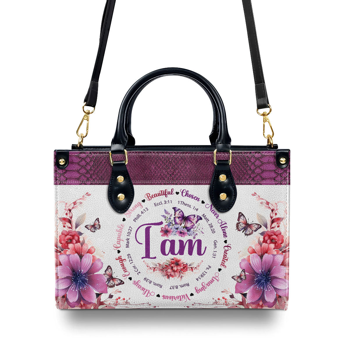 I Am -  Leather Handbag MB66