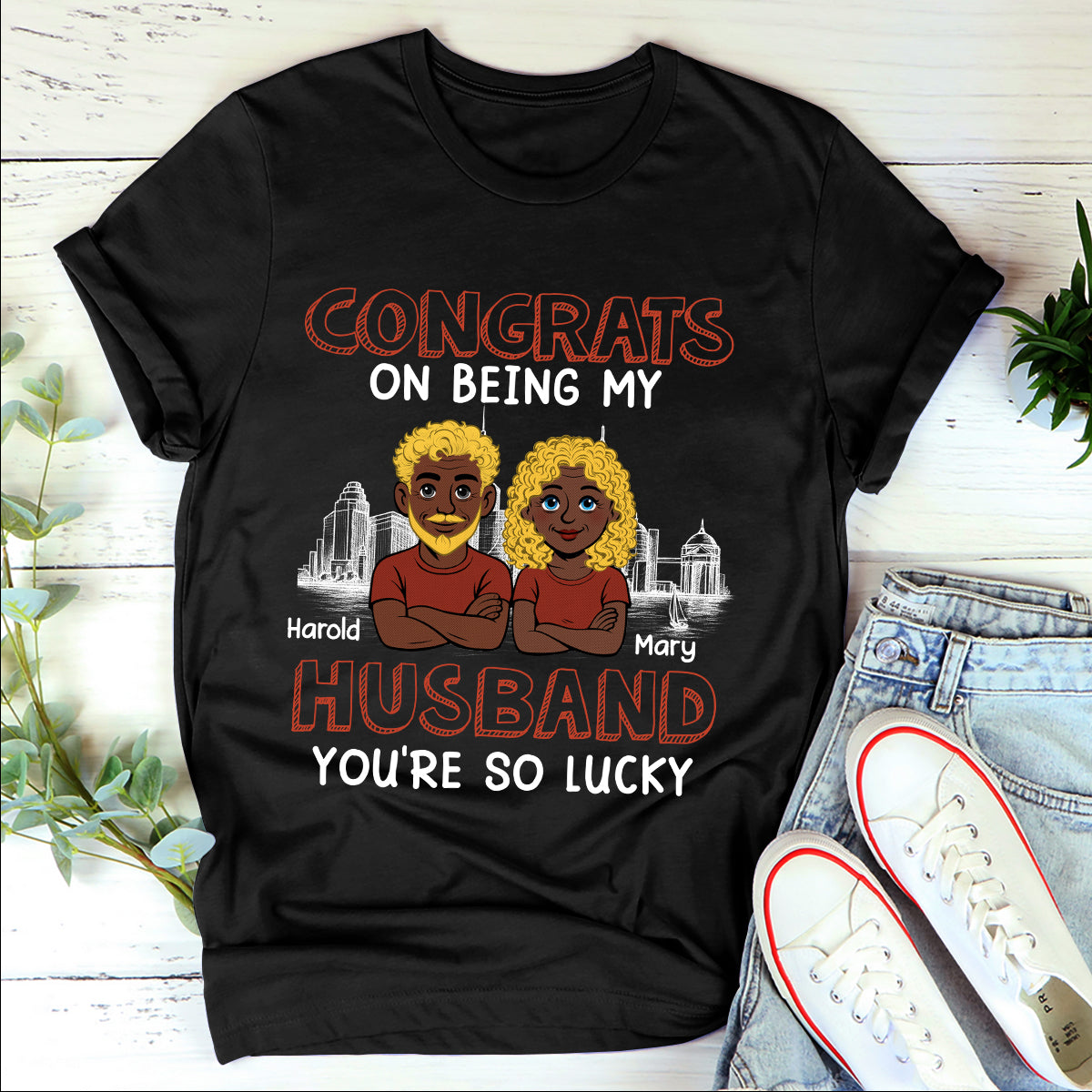 Being My Hubby - Personalized 2D Unisex T-shirt