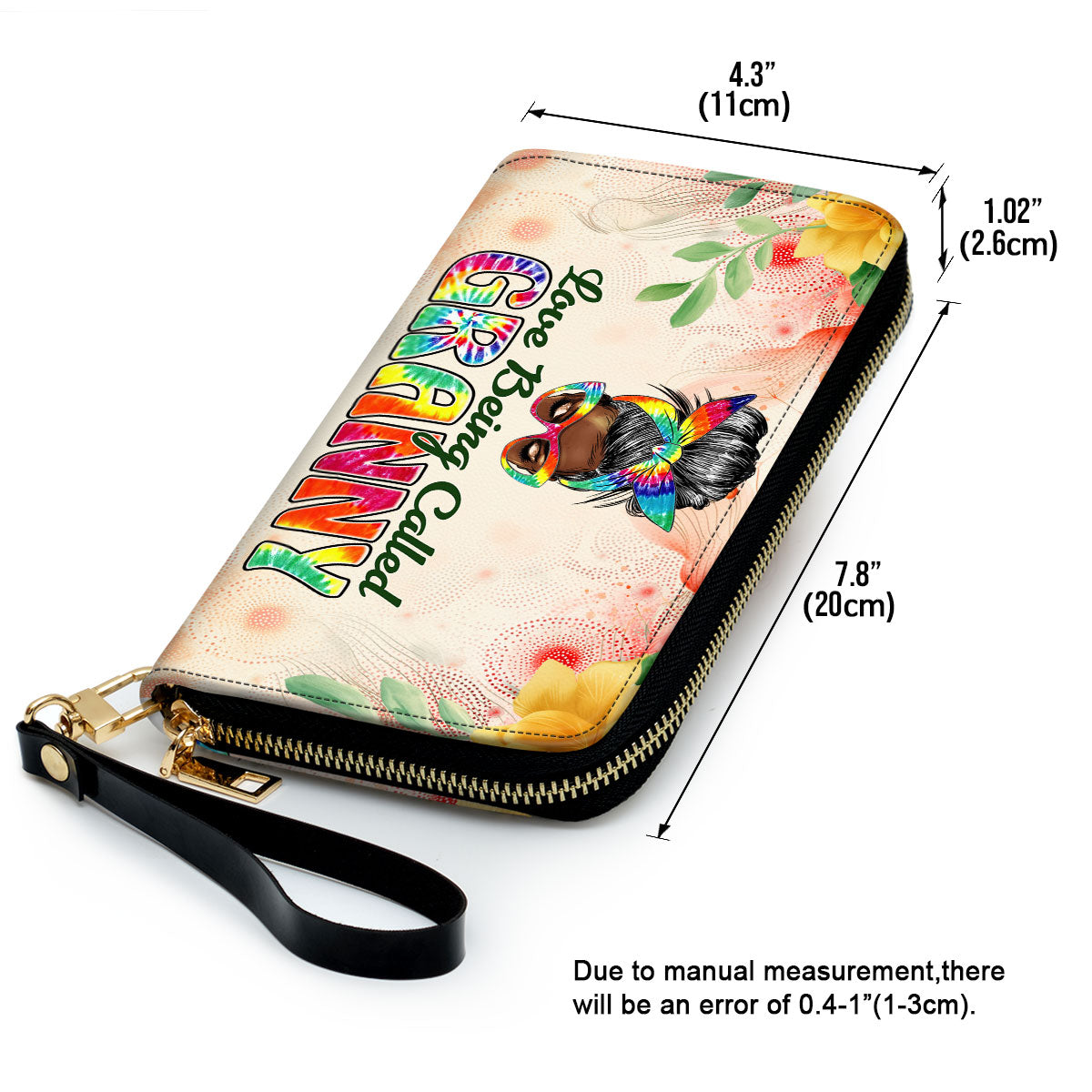 Love Being Called Grandma - Personalized Leather Clutch Purse SBCPLM2132T