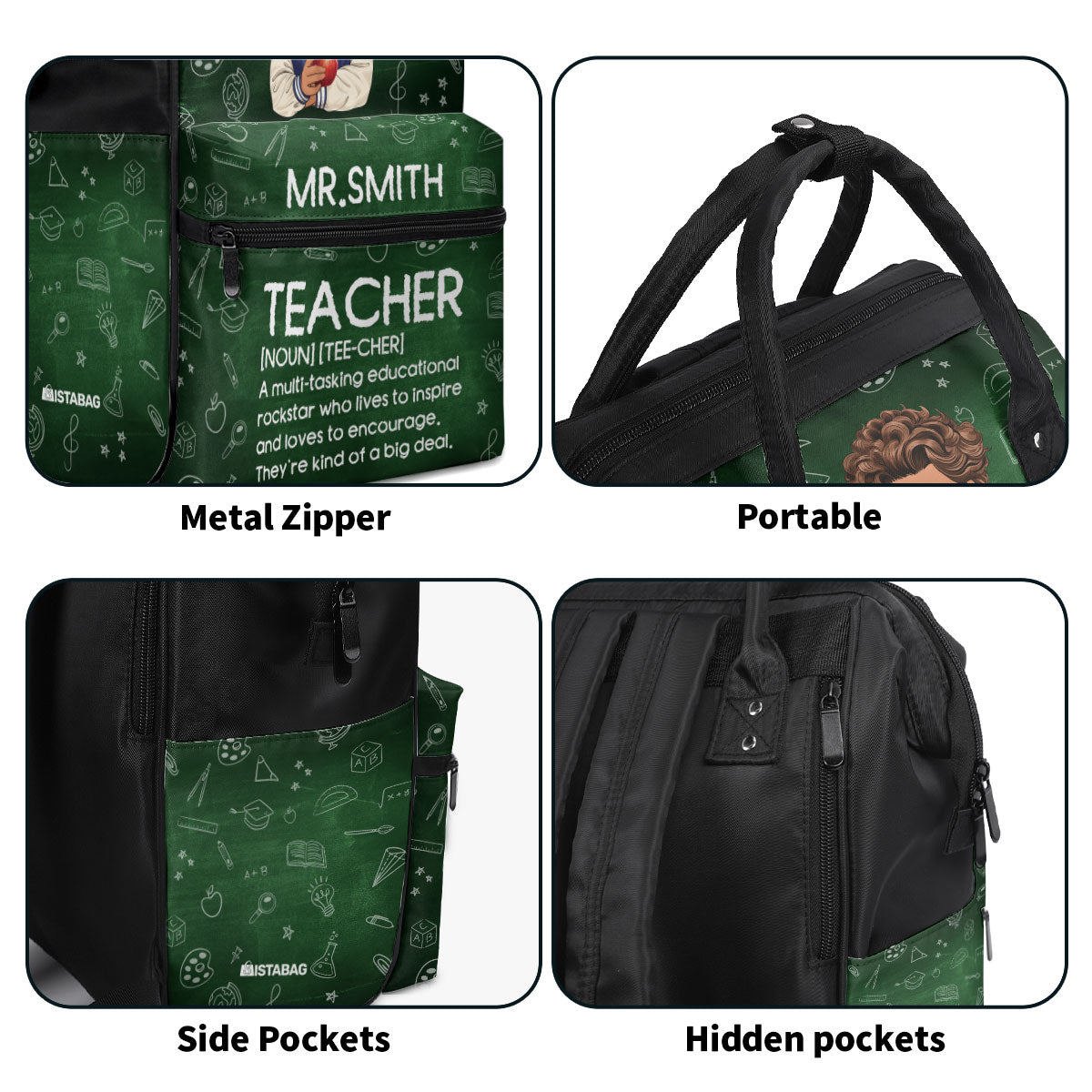 Teacher Definition - Personalized Duckbilled Backpack SBDBPLN1739
