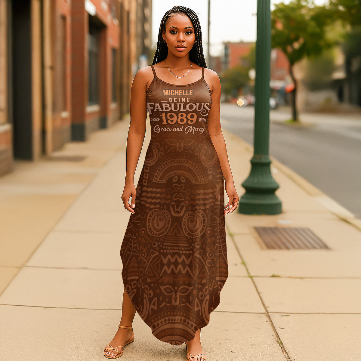 Being Fabulous With Grace And Mercy - Personalized Maxi Dress
