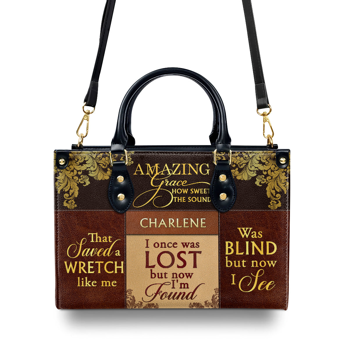 Amazing Grace - Personalized Leather Handbag