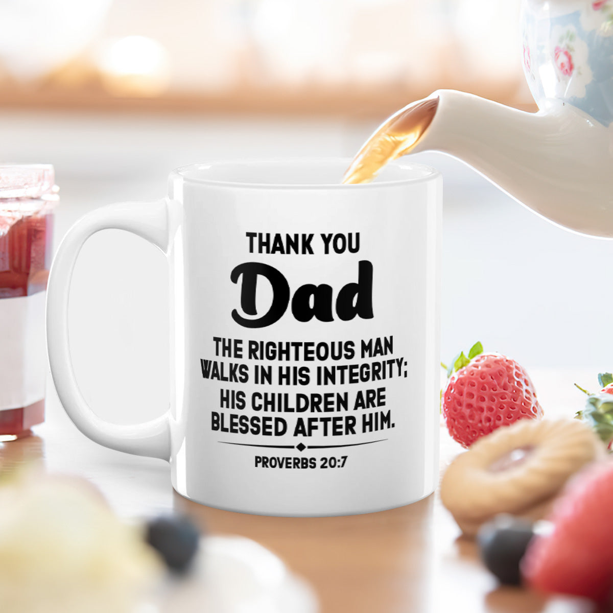 His Children Are Blessed After Him - Personalized Ceramic Coffee Mug