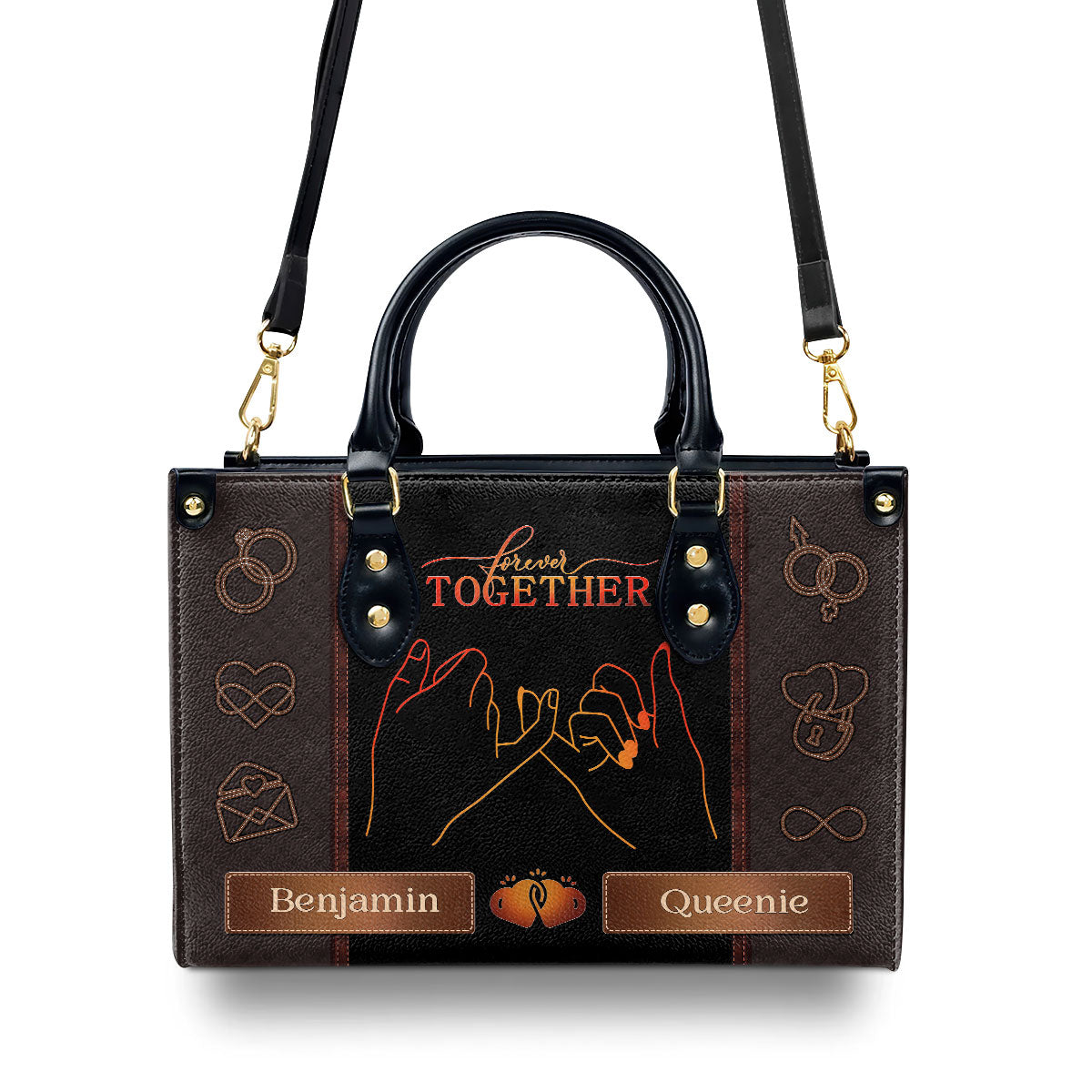 Forever Together - Personalized Leather Handbag MB73