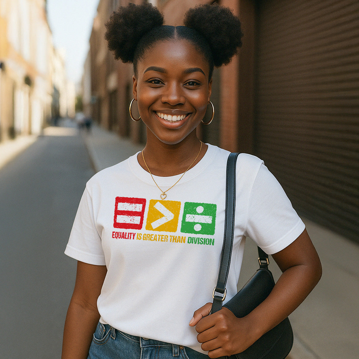 Equality is Greater Than Division - Personalized Unisex T-shirt