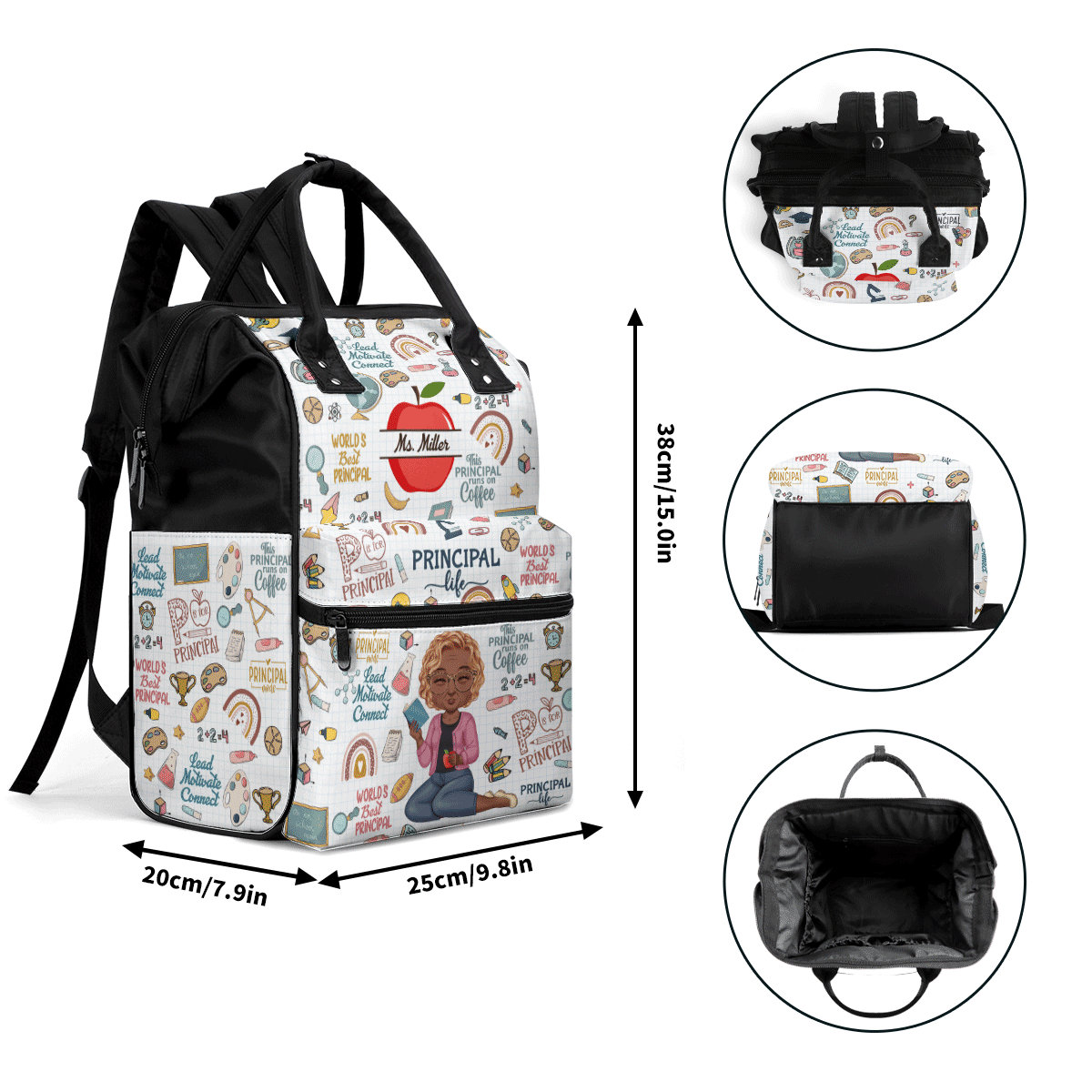 Principal - Personalized Duckbilled Backpack SBDBPLM1559D