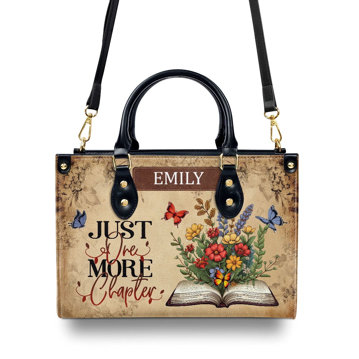 Just One More Chapter - Personalized Leather Handbag SBLHBLM931L