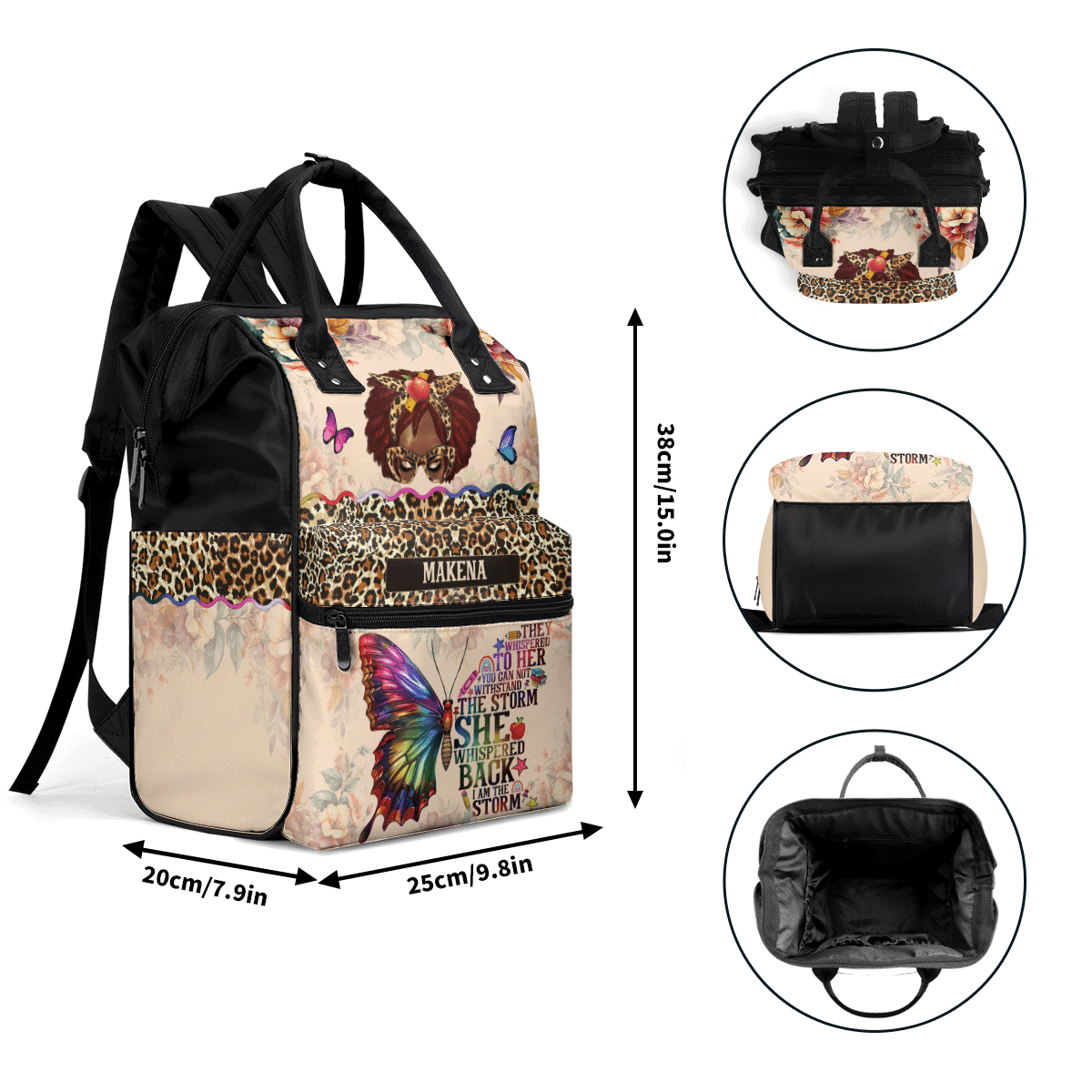 I Am The Storm - Personalized Duckbilled Backpack