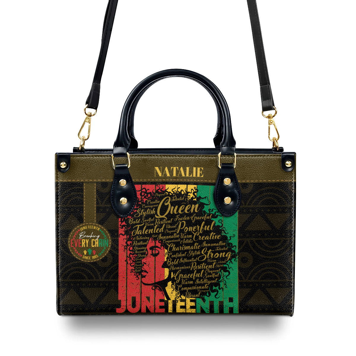 Juneteenth - Personalized Leather Handbag SBN25