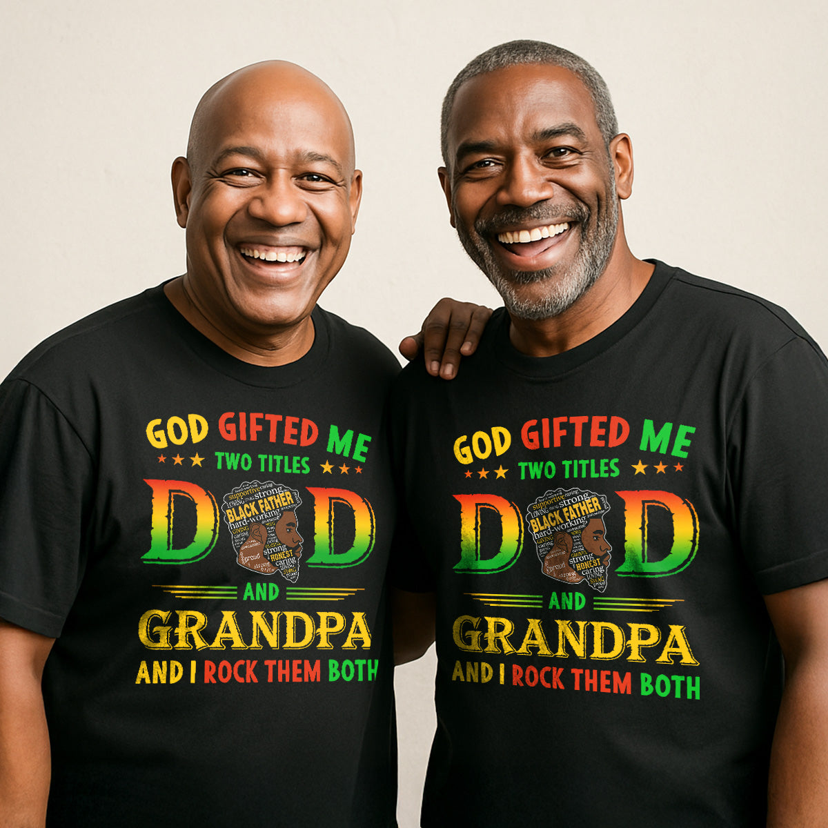 God Gifted Me Two Titles - 2D Unisex T-shirt
